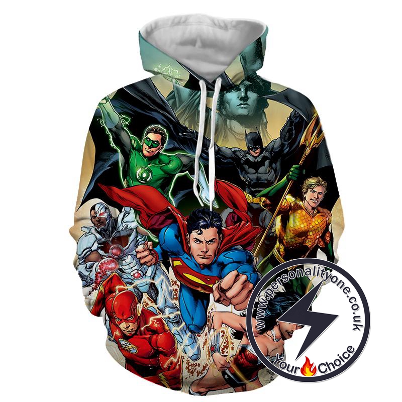 Justice League - Justice League 3D - Justice League Hoodies